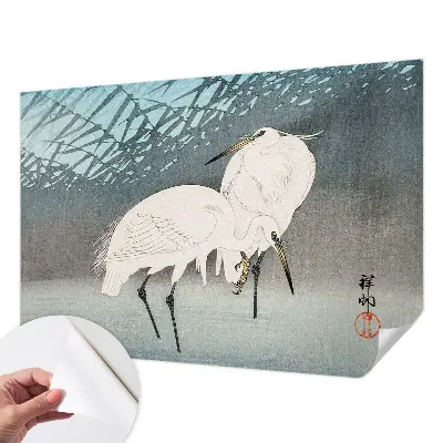 Papier peint photo imprimé sur tissu non tissé Oiseaux délicats