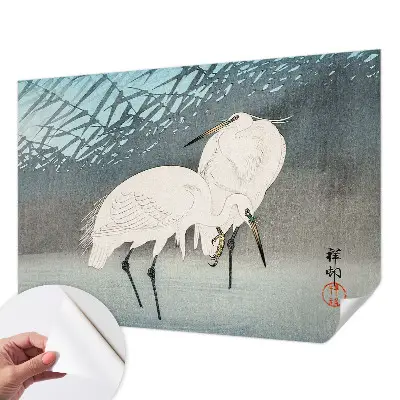 Papier peint photo imprimé sur tissu non tissé Oiseaux délicats