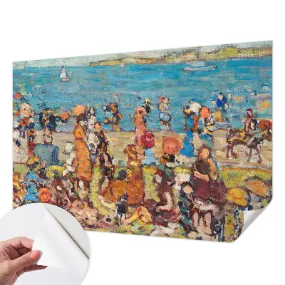 Papier peint photographique sur tissu non tissé scène de plage