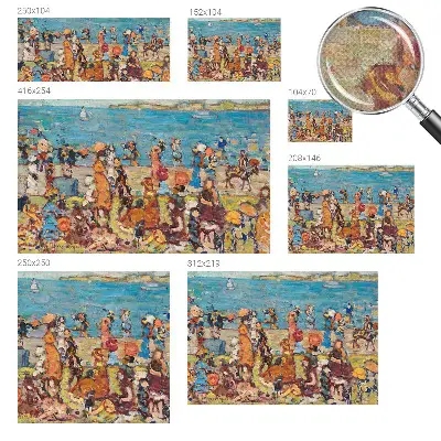 Papier peint photographique sur tissu non tissé scène de plage