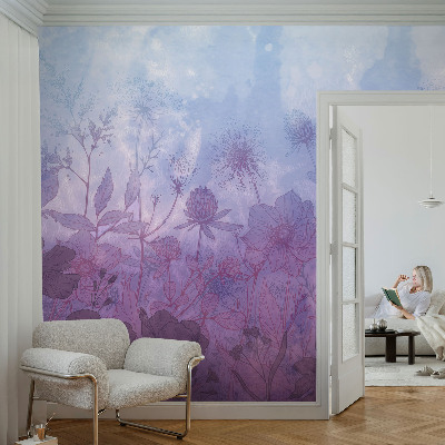Papier peint tendance salon Pastelové kvety