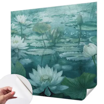 Papier peint photographique intissé fleurs aquatiques