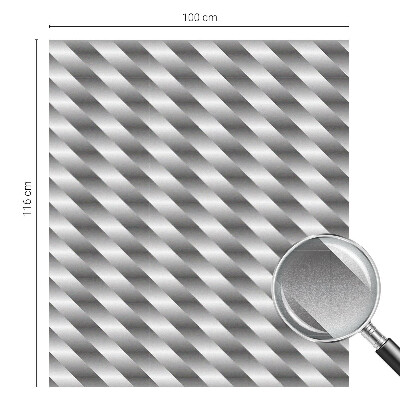 Film adhésif pour vitrage dépoli vitrail rayures géométriques