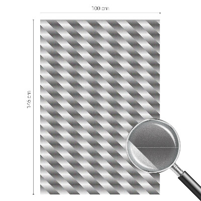 Film adhésif pour vitrage dépoli vitrail rayures géométriques