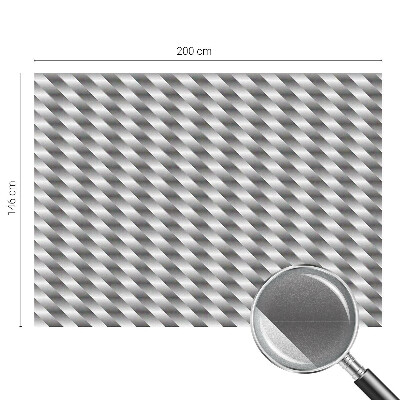 Film adhésif pour vitrage dépoli vitrail rayures géométriques