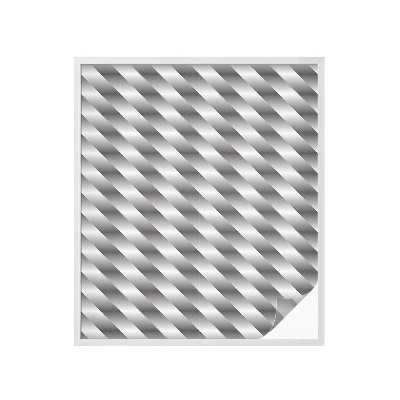 Film adhésif pour vitrage dépoli vitrail rayures géométriques