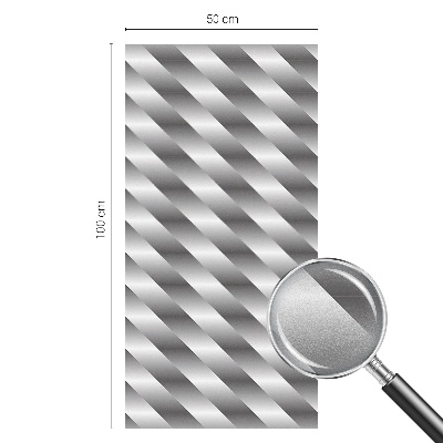 Film adhésif pour vitrage dépoli vitrail rayures géométriques