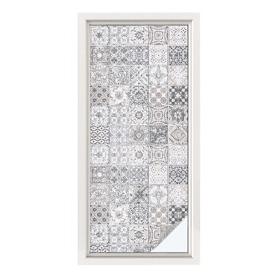 Film solaire fenêtre décoratif aspect vitrail Motifs carrelés