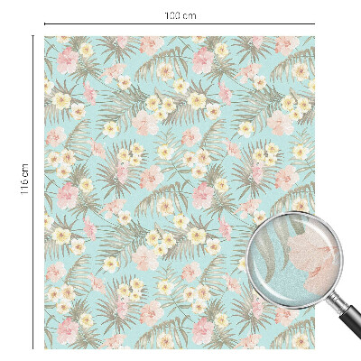 Film solaire fenêtre décoratif aspect vitrail Motif tropical