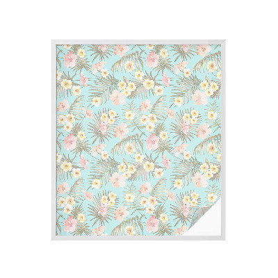 Film solaire fenêtre décoratif aspect vitrail Motif tropical