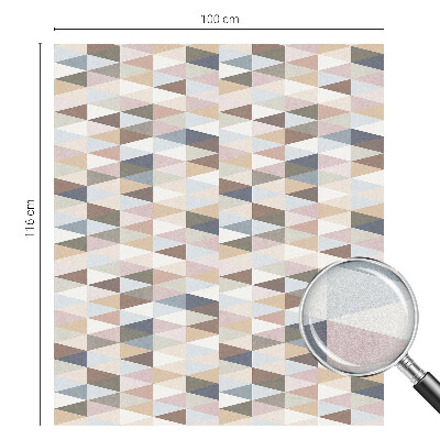 Film adhésif pour vitrage dépoli vitrail symétrie pastel