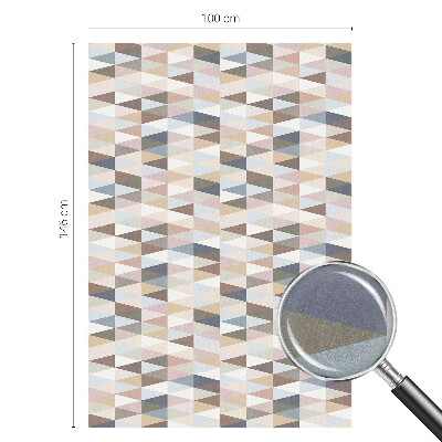 Film adhésif pour vitrage dépoli vitrail symétrie pastel