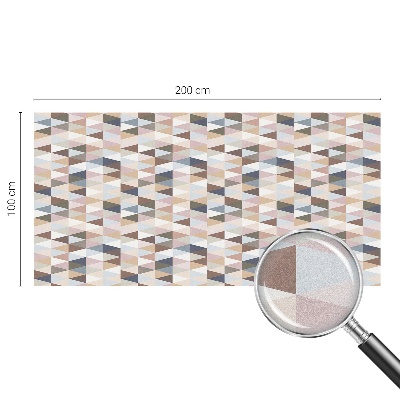 Film adhésif pour vitrage dépoli vitrail symétrie pastel