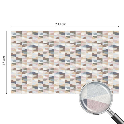 Film adhésif pour vitrage dépoli vitrail symétrie pastel