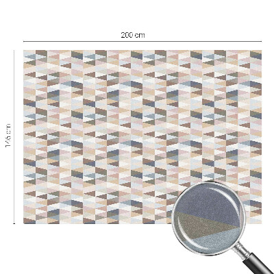 Film adhésif pour vitrage dépoli vitrail symétrie pastel