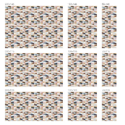 Film adhésif pour vitrage dépoli vitrail symétrie pastel