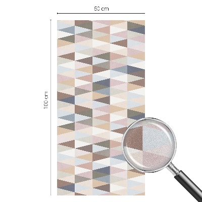 Film adhésif pour vitrage dépoli vitrail symétrie pastel