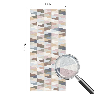 Film adhésif pour vitrage dépoli vitrail symétrie pastel