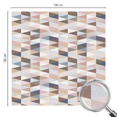 Film adhésif pour vitrage dépoli vitrail symétrie pastel