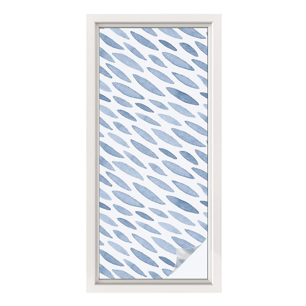 Film occultant pour fenêtre traits bleus