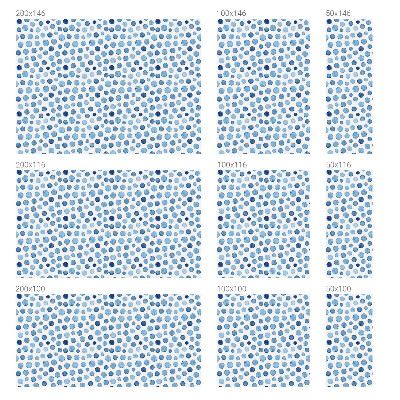 Sticker fenêtre vitrail adhésif Points aquarelle