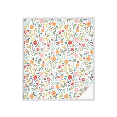 Film solaire fenêtre décoratif aspect vitrail Motif floral