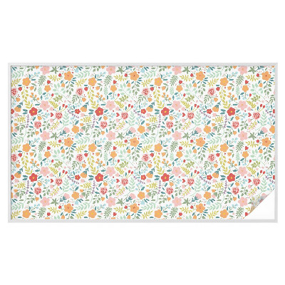 Film solaire fenêtre décoratif aspect vitrail Motif floral