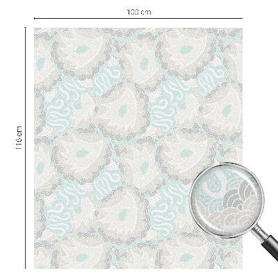 Film adhésif pour vitrage dépoli vitrail Plumes délicates