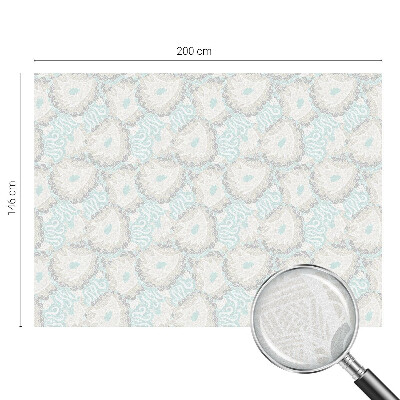 Film adhésif pour vitrage dépoli vitrail Plumes délicates