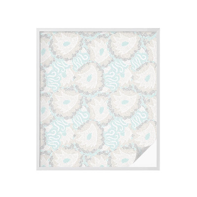 Film adhésif pour vitrage dépoli vitrail Plumes délicates