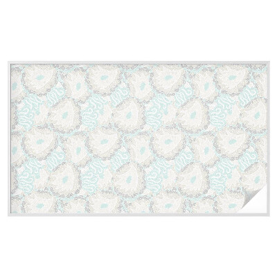 Film adhésif pour vitrage dépoli vitrail Plumes délicates