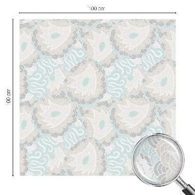 Film adhésif pour vitrage dépoli vitrail Plumes délicates