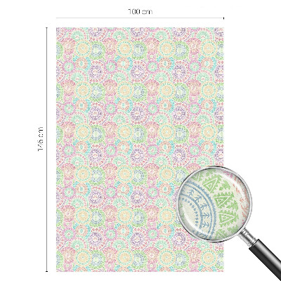 Brise-vue pour fenêtre mandalas colorés