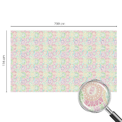 Brise-vue pour fenêtre mandalas colorés