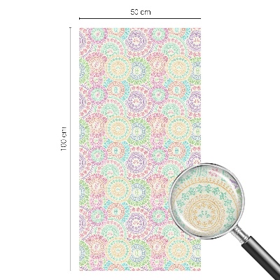 Brise-vue pour fenêtre mandalas colorés