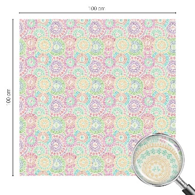 Brise-vue pour fenêtre mandalas colorés