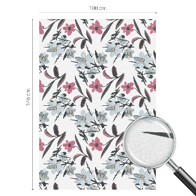 Film solaire fenêtre décoratif aspect vitrail Motif floral