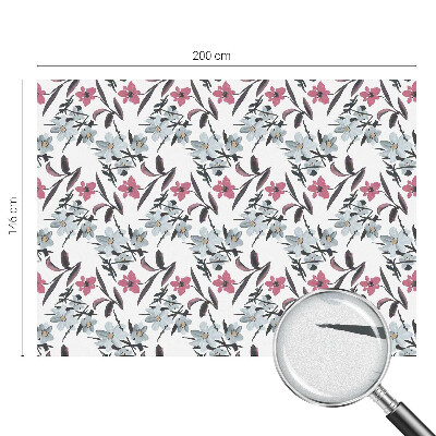 Film solaire fenêtre décoratif aspect vitrail Motif floral