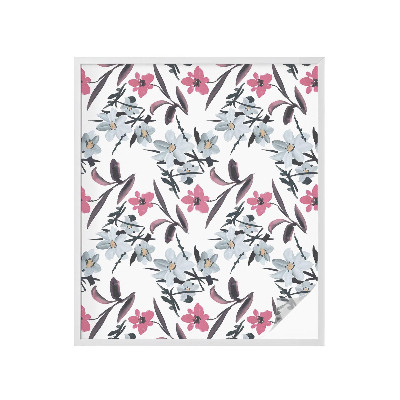 Film solaire fenêtre décoratif aspect vitrail Motif floral