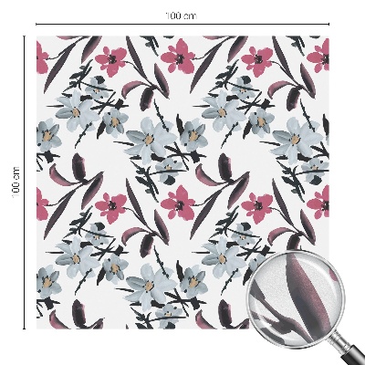 Film solaire fenêtre décoratif aspect vitrail Motif floral