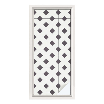 Film occultant pour fenêtre Diamants noirs et blancs