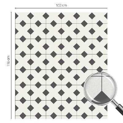 Film occultant pour fenêtre Diamants noirs et blancs