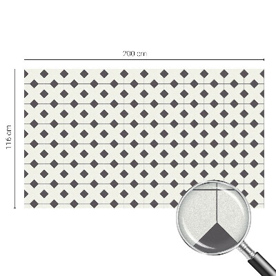 Film occultant pour fenêtre Diamants noirs et blancs