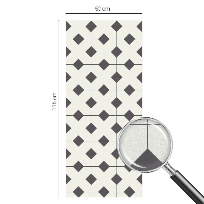 Film occultant pour fenêtre Diamants noirs et blancs