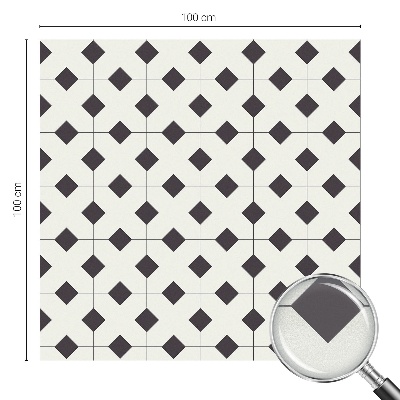 Film occultant pour fenêtre Diamants noirs et blancs