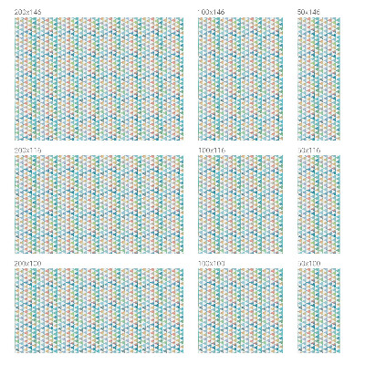 Brise-vue pour fenêtre Triangles géométriques