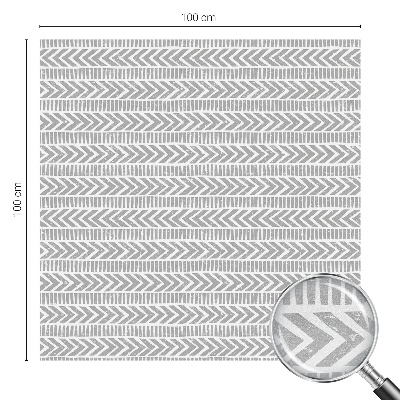 Sticker fenêtre vitrail adhésif rayures géométriques