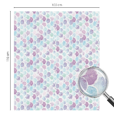 Film adhésif pour vitrage dépoli vitrail Points pastel