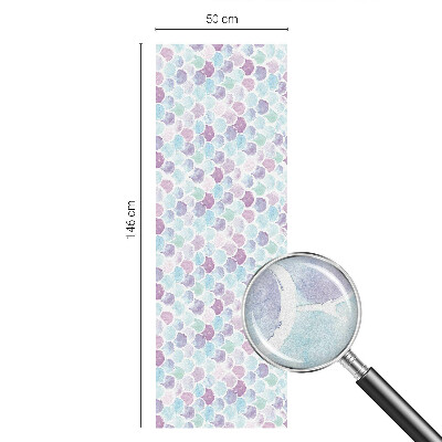 Film adhésif pour vitrage dépoli vitrail Points pastel