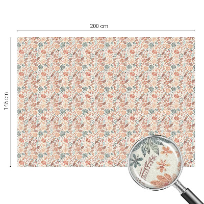 Film solaire fenêtre décoratif aspect vitrail composition florale